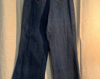 May include: Dark blue denim wide-leg pants with a frayed hem and two zipper details on the front.
