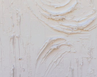 Plaster Wall Art | Organic Textured Canvas | Primitive Art | Home Design | Handmade Painting
