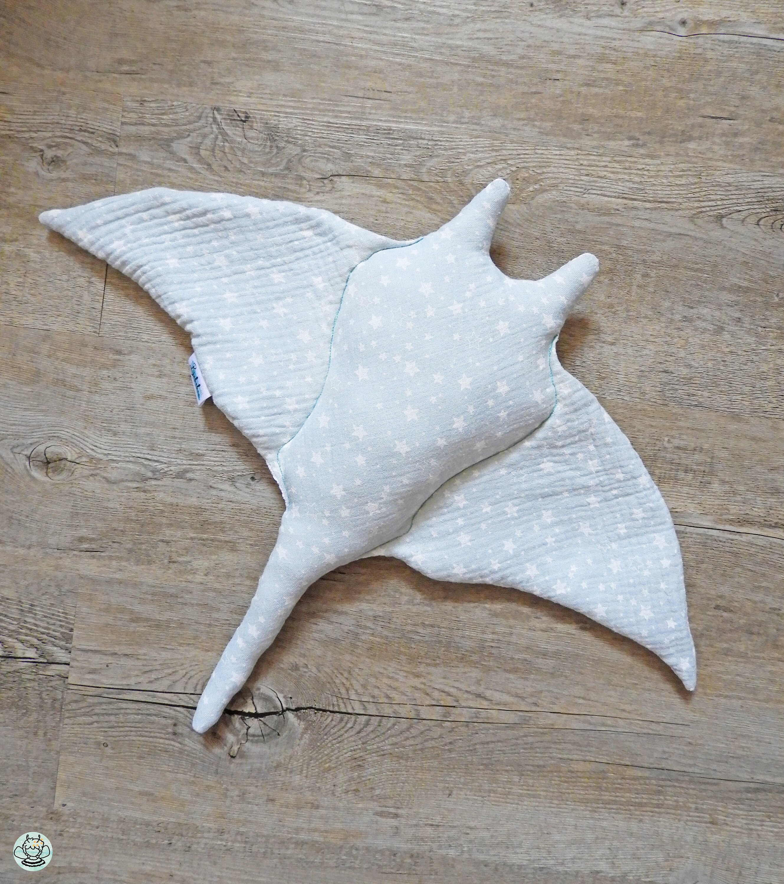 thumbnail image 2 of The Petting Zoo Blue Spotted Ray Stuffed Animal - 22 Inch Ocean Plush Toy For Kids 2 of 9