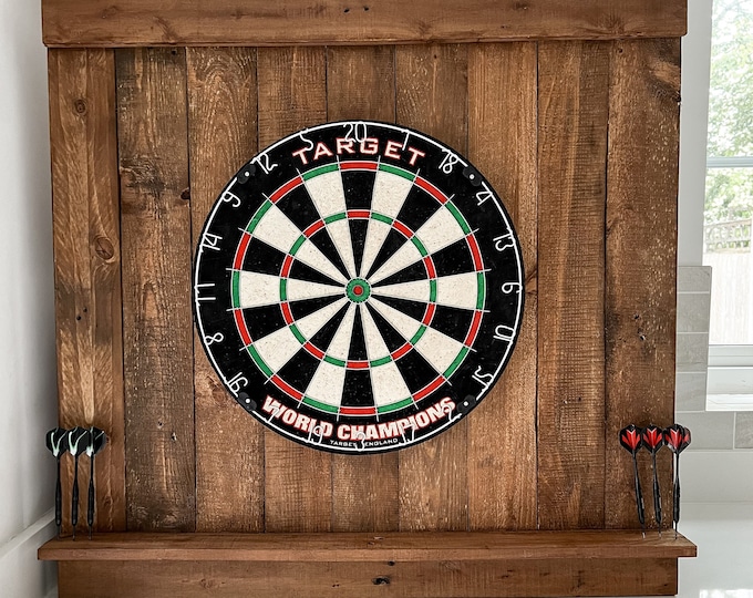 Handmade Rustic Dartboard Backboard Surround Dart Made From Reclaimed