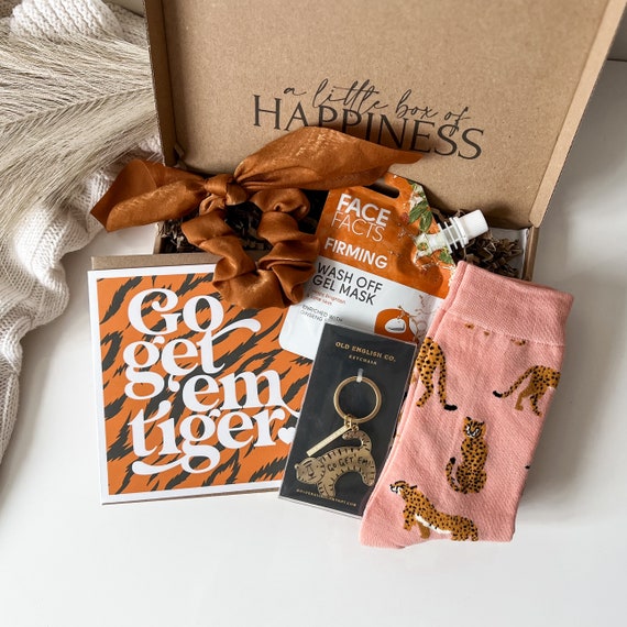 Go Get Em' Tiger Letterbox Gift Box | Motivational, Birthday Gift, New Beginnings, New Job, Encouragement, Inspirational Gift, Friend Gift