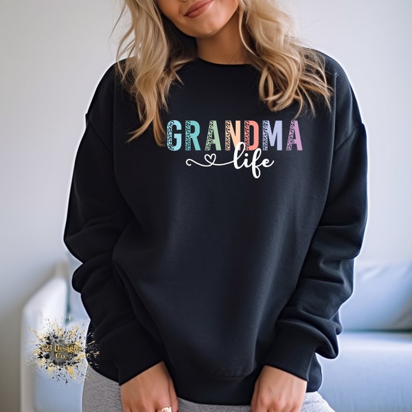 Grandma Life leopard DTF, Grandma dtf, Grandma Leopard dtf, Grandma dtf, ready to press transfer, Screen Print transfer, Vintage dtf