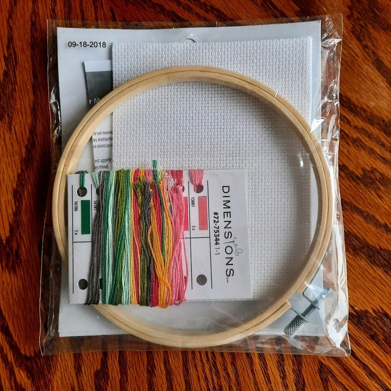 Flower Mason Jar Dimensions Cross Stitch Kit Etsy