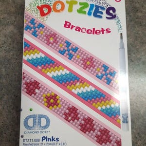 Dotzies Bracelets - Pinks, Diamond Dotz Kit