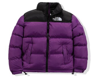 north face jacket purple