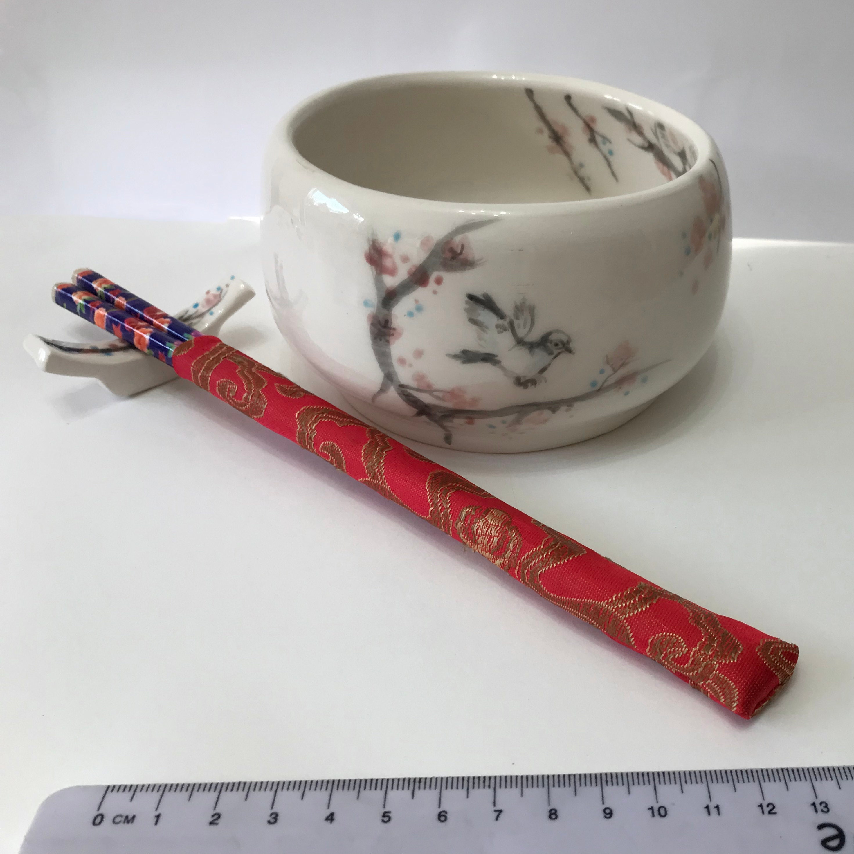 Noodle Bowl & Chopstick Holder Etsy
