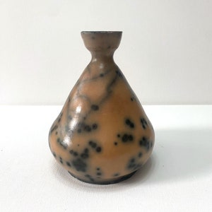 Raku Fired Vase - spotted