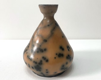 Vaso Raku Fired - manchado
