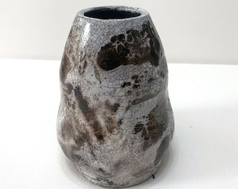 Vaso Raku Crackle Fired