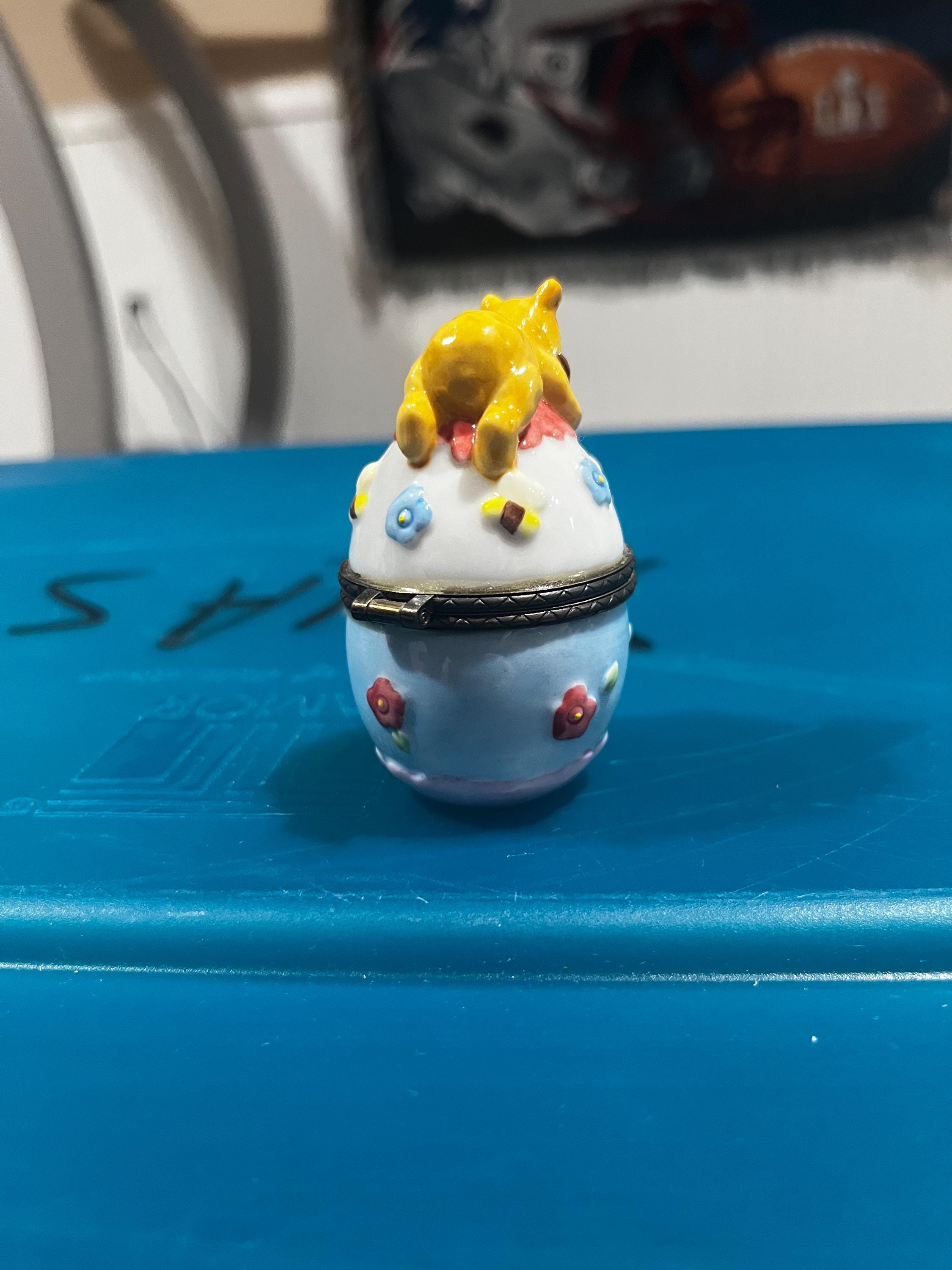 Winnie the Pooh and Piglet Easter Egg Trinket Box Etsy