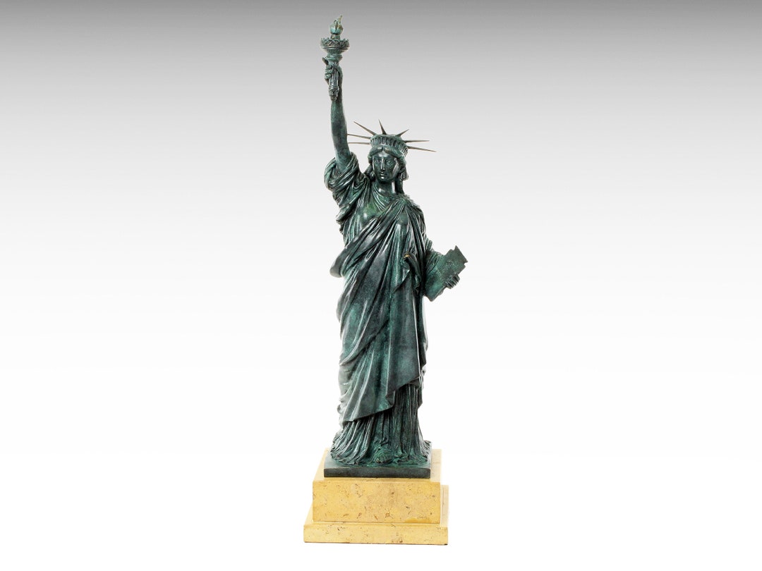 XXL Bronze Statue of Liberty Bronze Sculpture, Large Modern Statue on