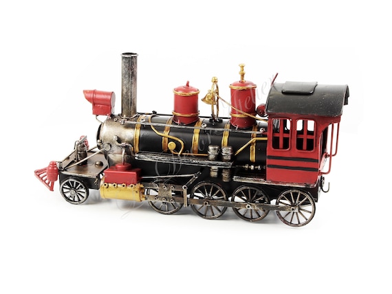 Large 16 Steam Locomotive Metal Model Antique Old Train Model