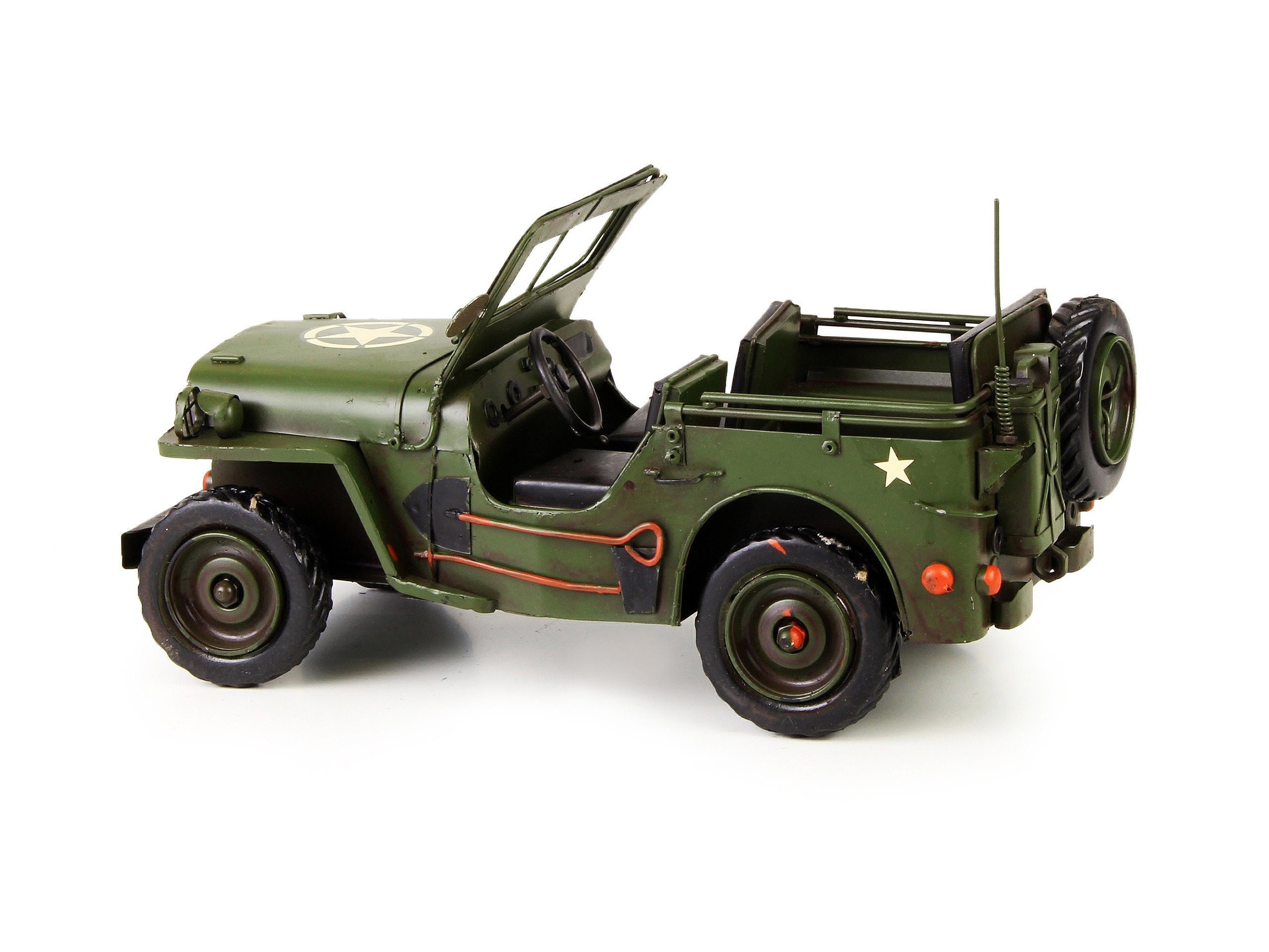 Military Jeep Metal Model Willys MB US Army Car Model Vintage Etsy
