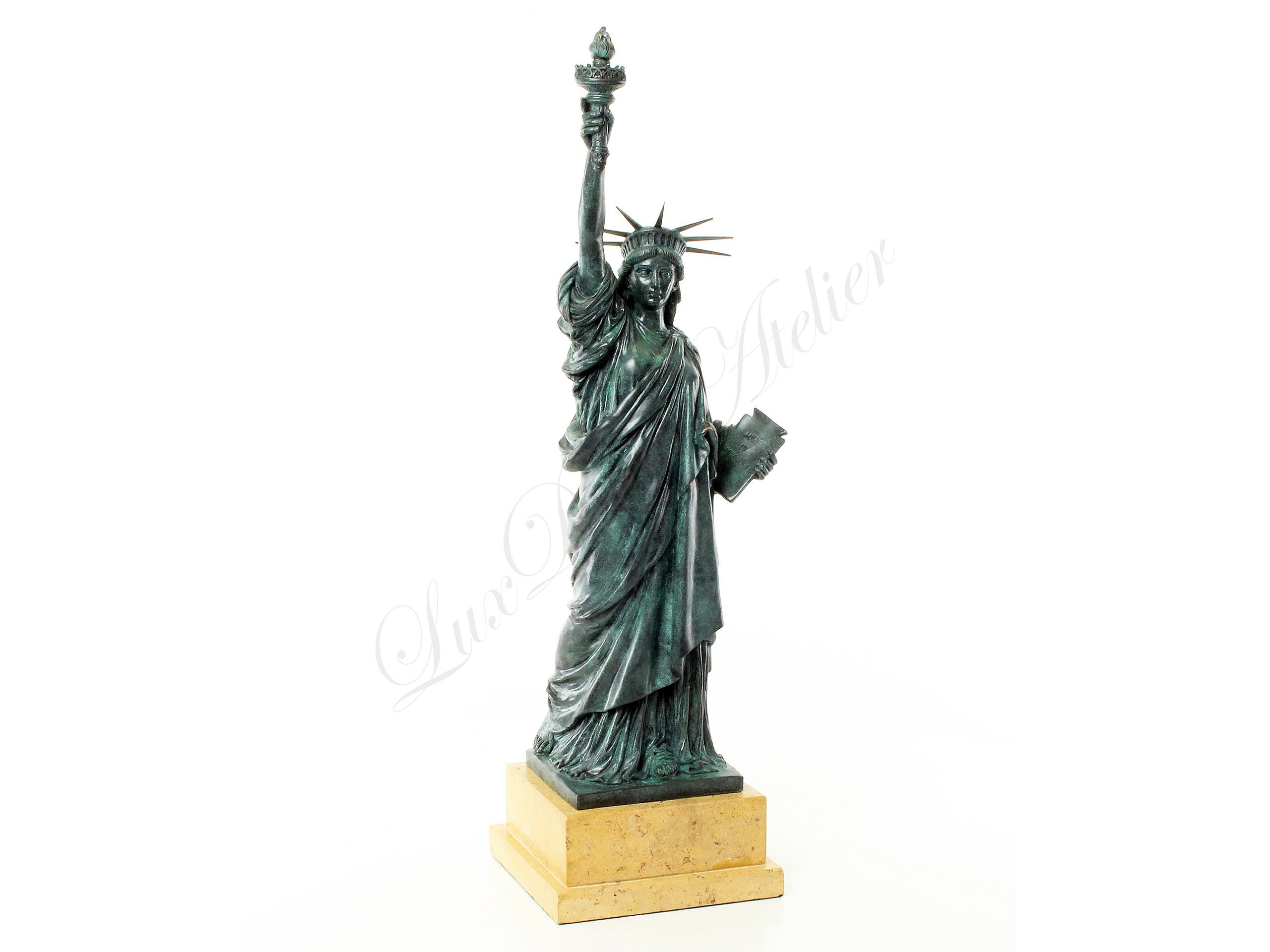XXL Bronze Statue of Liberty Bronze Sculpture Large Modern Etsy