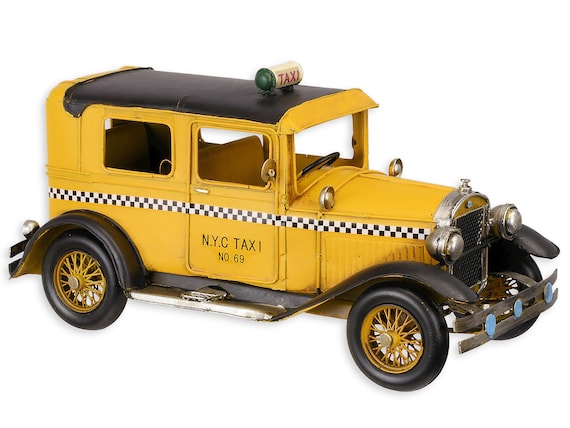 Laboratorium oogsten Aankondiging USA New York Taxi Metal Model NYC Yellow Taxi American Cab - Etsy België