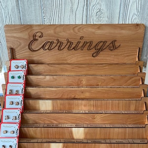 Digital File Customizable Earring Display Stand Glowforge Laser Cut File SVG Download