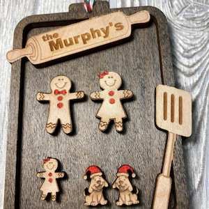 Digital File Cookie Sheet with Gingerbread People Laser Cut File SVG Download