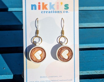 Coffee Cup Earrings, Hypoallergenic Earrings, Latte Earrings, Coffee Shop, Cute Earrings, Food, Drink, Breakfast Earrings, Gift for Her