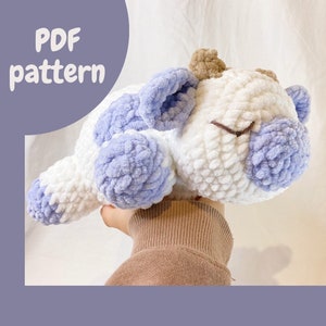 DIGITAL PDF PATTERN | Sleepy Cow Crochet Pattern