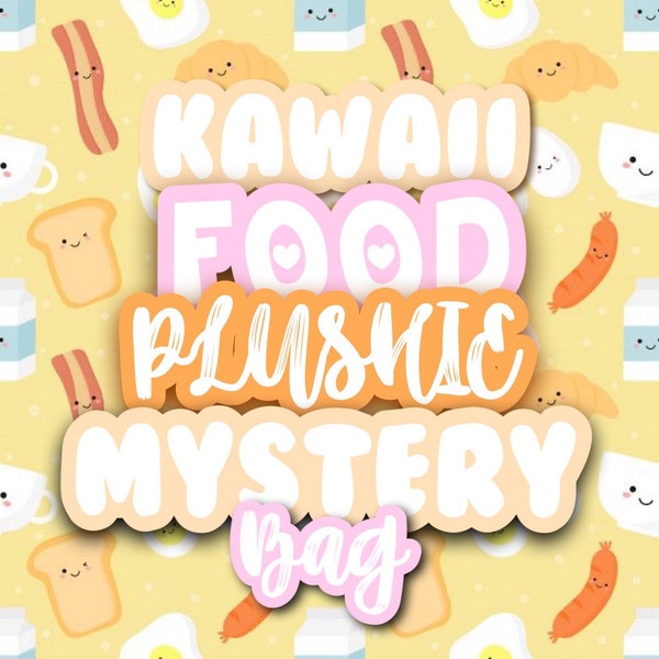 Food Crochet Plushie Mystery Box | Mystery kawaii food plushie