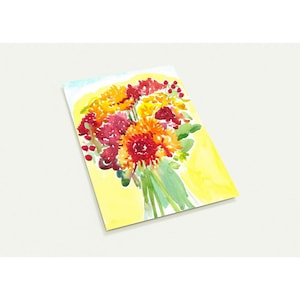 Lot de 10 cartes de voeux personnalisées - Des motifs floraux frais pour toutes les occasions
