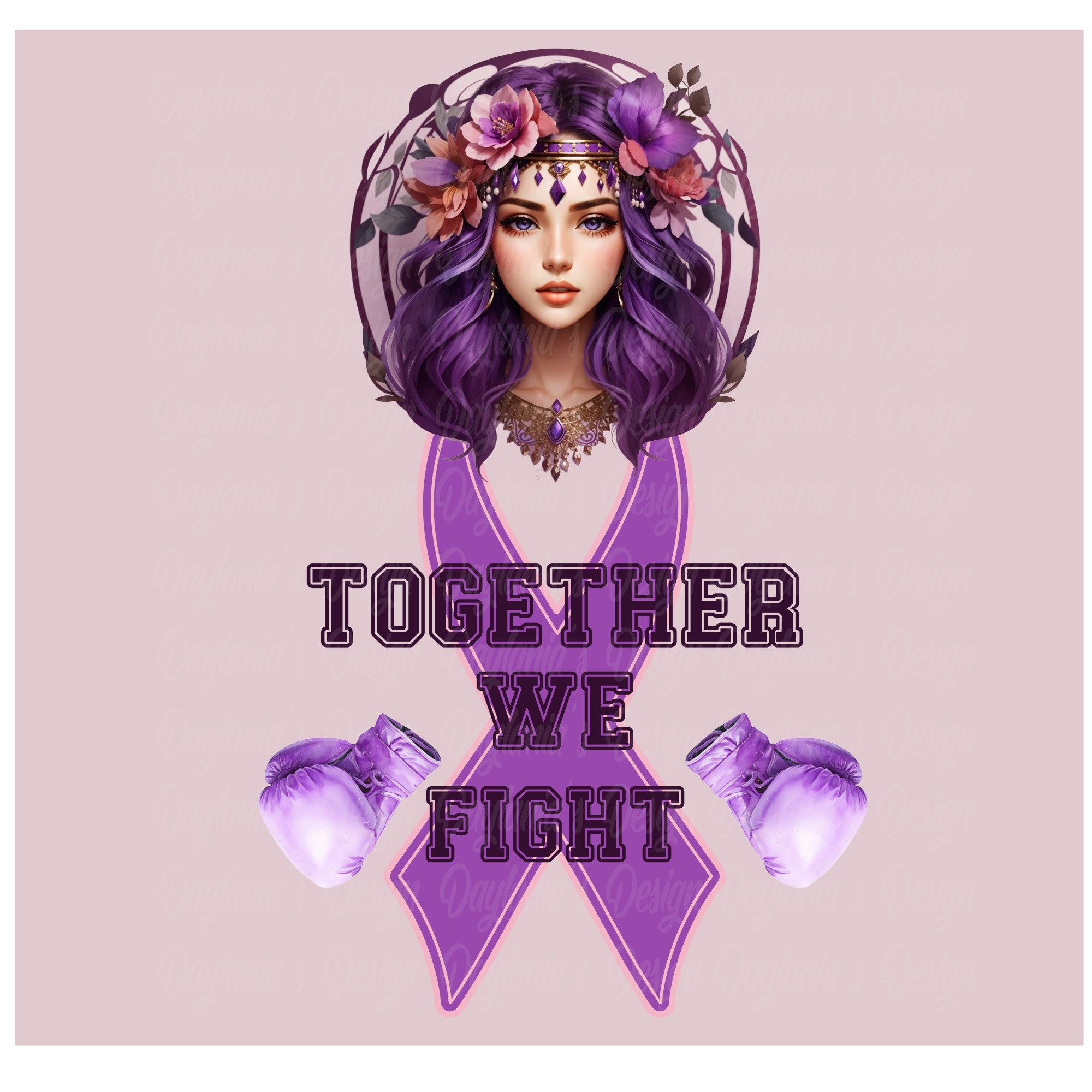 Two Cancer Ribbons Together Cancer Ribbon - Together We Fight - PNG Sublimation Design - Etsy