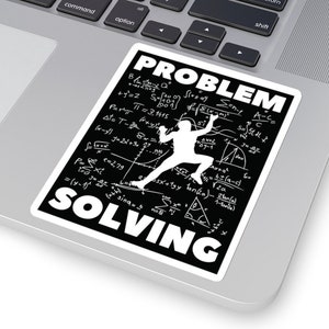Rock Climbing Kiss-cut Sticker - Funny Bouldering Decal - Math Climbing Present - Problem Solving Sport Climber Gift - Boulderer Hydroflask