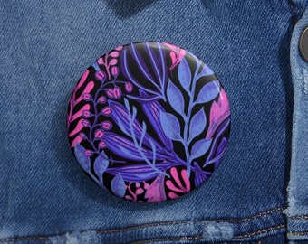 Botón omnisexual, arte de plantas queer, regalo de la bandera omnisexual, mes del orgullo sutil LGBTQ, conciencia pansexual discreta, mochila LGBT de regalo