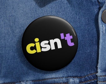 Botón no binario, regalo de pin para personas no binarias, regalo para personas no binarias, visibilidad de Enby, mes del orgullo sutil de NB, LGBTQ discreto, concienciación LGBT