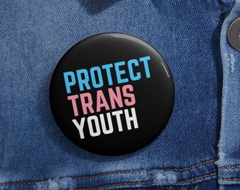 Botón de pin transgénero, regalo para proteger a los jóvenes trans, visibilidad de la bandera MTF FTM, protesta del mes del orgullo, desfile LGBTQ, mochila de concienciación LGBT