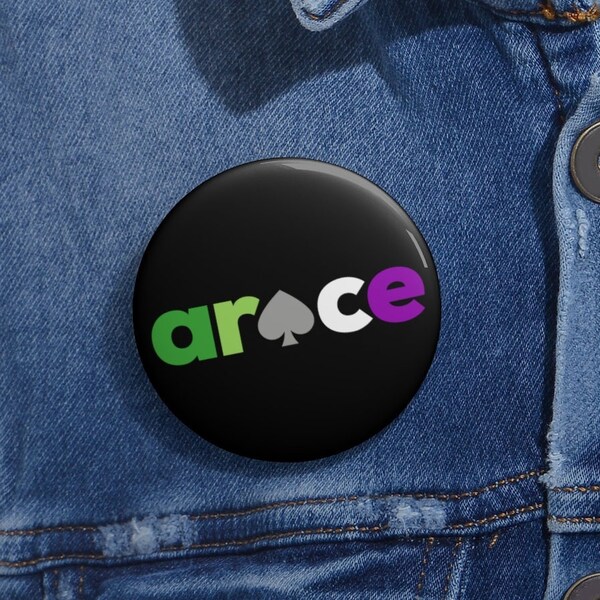 Aroace Pin Button, Discreet Aro Ace Flag, Aromantic Asexual Gift, LGBTQ Subtle Pride Month March, LGBT Visibility Present, LGBTQIA Awareness