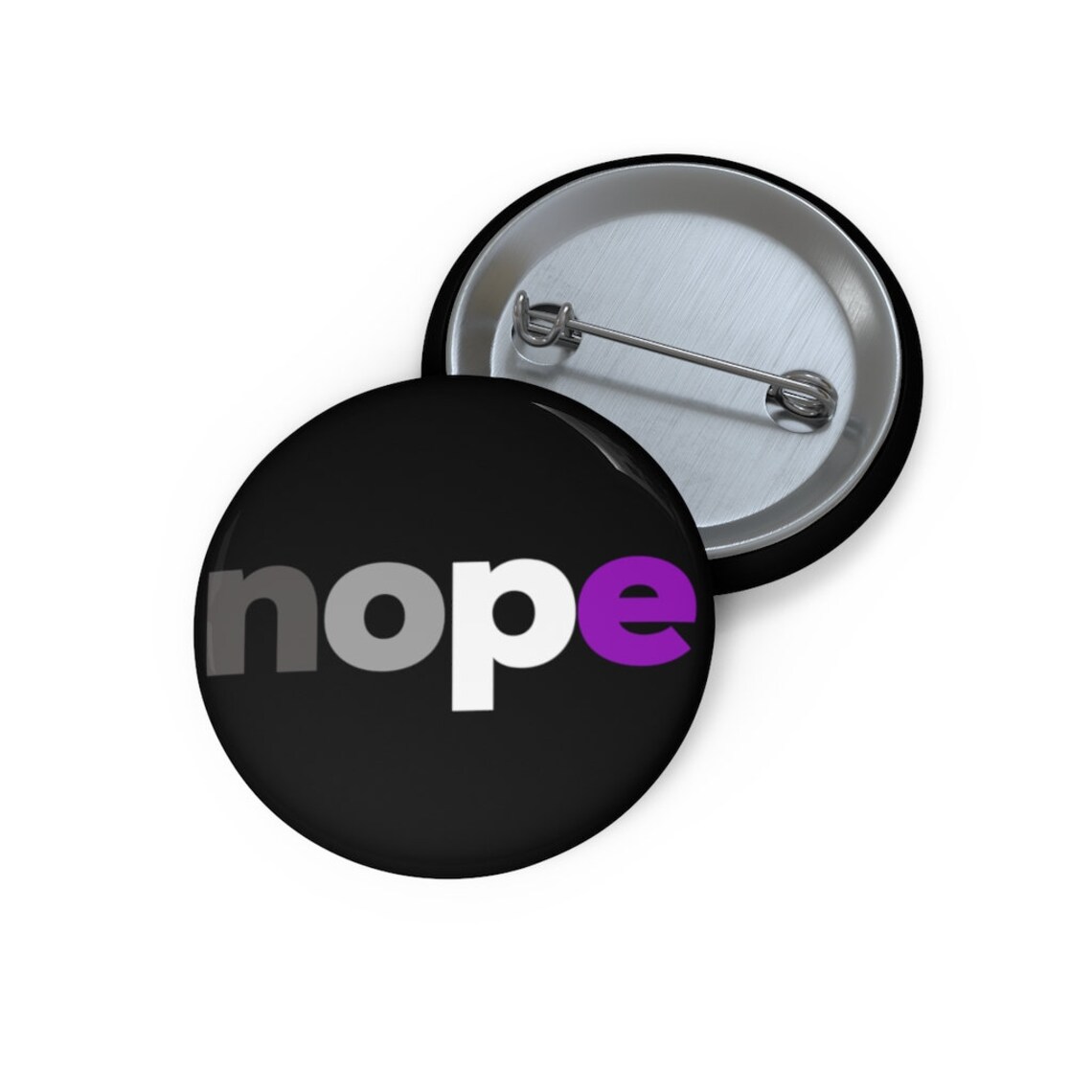 Asexual Pin Button, Funny Ace Nope Flag Gift, LGBT Subtle Pride Month ...