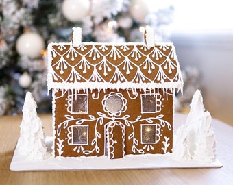 Classic Cottage [Gingerbread House Template] – Easy DIY Holiday Decor