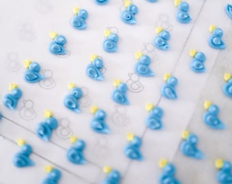 Animal Royal Icing Bügelbilder - Kranz, Hase und Vogel (Digitaler Download)
