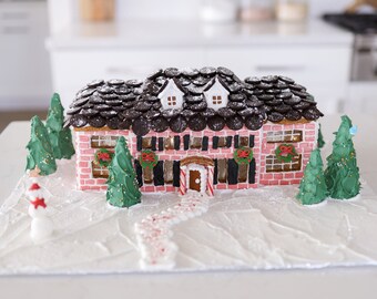 Haus allein zu Haus [Lebkuchen Vorlage]