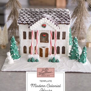 Modern Colonial [gingerbread Template] - Etsy