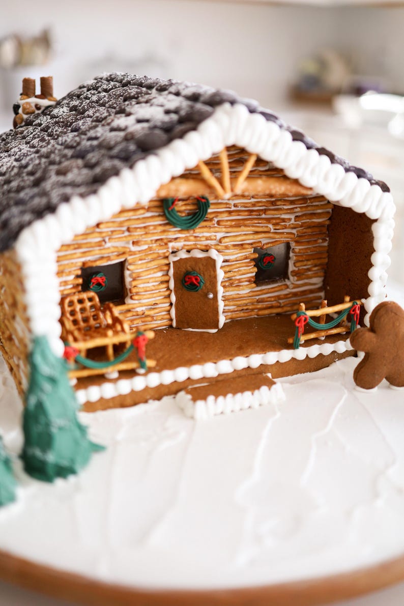 Cozy Cabin [gingerbread Template] - Etsy