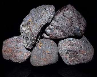 Rohhämatit, grober Taschenhämatit, Heilkristall-Nugget für Meditation und Erdung, natürliches Eisenerz, Mineralien aus Spanien