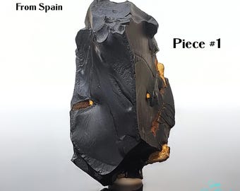 Rough Jet, raw Jet, healing crystal Jet, protection Jet crystal for home, Asturian  jet, jet to meditate, collection black stone for desk
