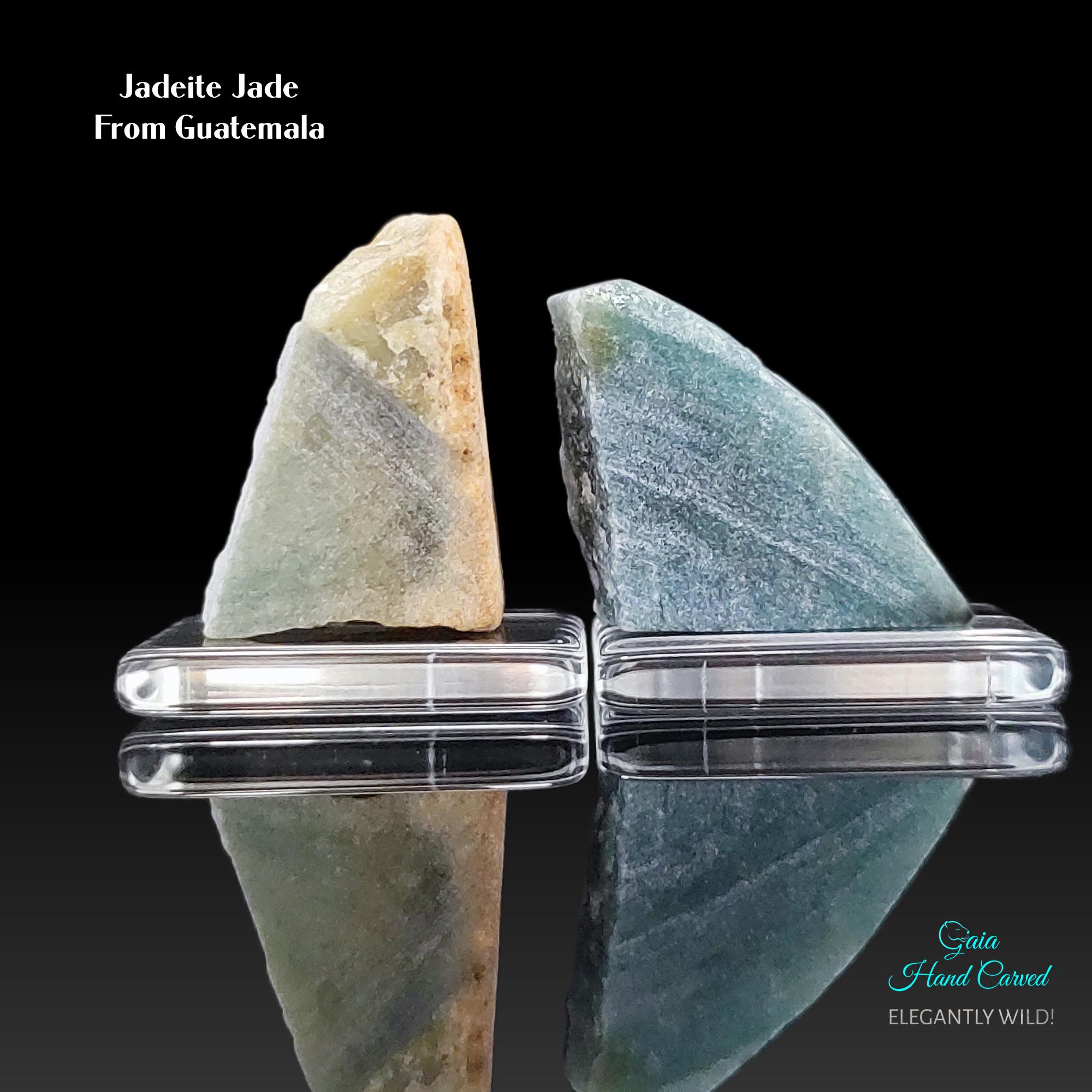 Raw Guatemalan Jadeite - Princess Blue Jade Stone - Green Jadite Rock ...