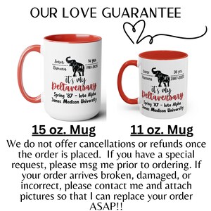 Personalized Deltaversary Coffee Mug, 11oz and 15oz Tea Mug, DST Gift, Line Sister Celebration image 9