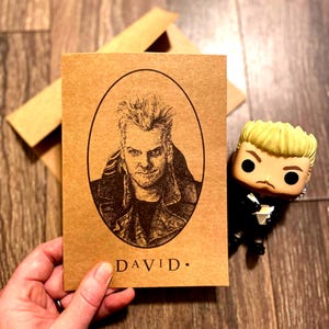 Lost Boys 'David' Art Print Card: Kiefer Sutherland, 80s Vampire Horror image 1