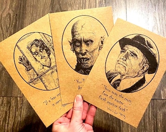 Salems Lot Card Set: Original Horror Art Print Cards