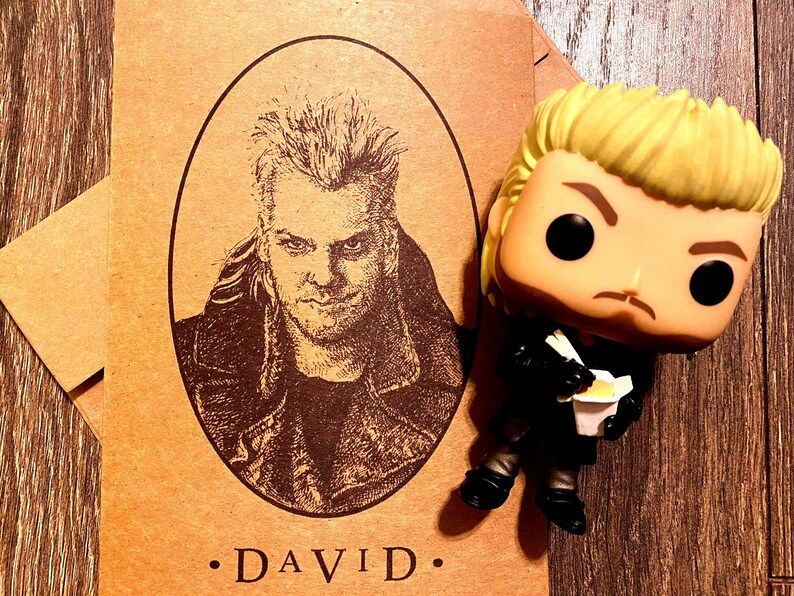 Lost Boys 'David' Art Print Card: Kiefer Sutherland, 80s Vampire Horror image 4
