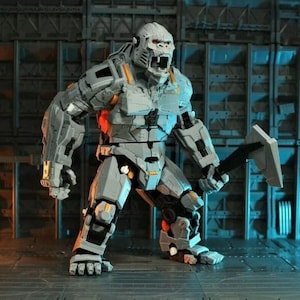 Mecha King Kong 3D print stl files Gorilla stl files Mecha stl files image 1