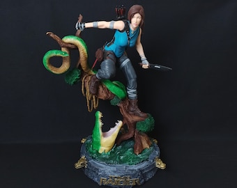 トゥームレイダー　statue  ララクロフト　スクウェア Shadow of The Tomb Raider Ultimate Edition Lara Croft Tombs