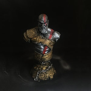Kratos | Kratos Bust | God Of War Bust | Kratos Figure | God Of War Figure | Collectible Statue | Gift | Birthday Gift | Christmas Gift