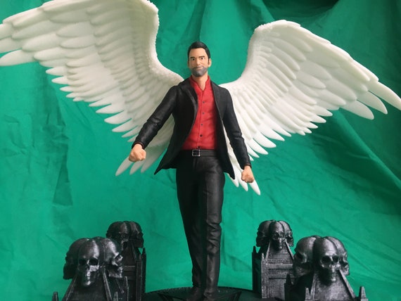Lucifer Figure Lucifer Morningstar Statue Tom Ellis Figure - Etsy