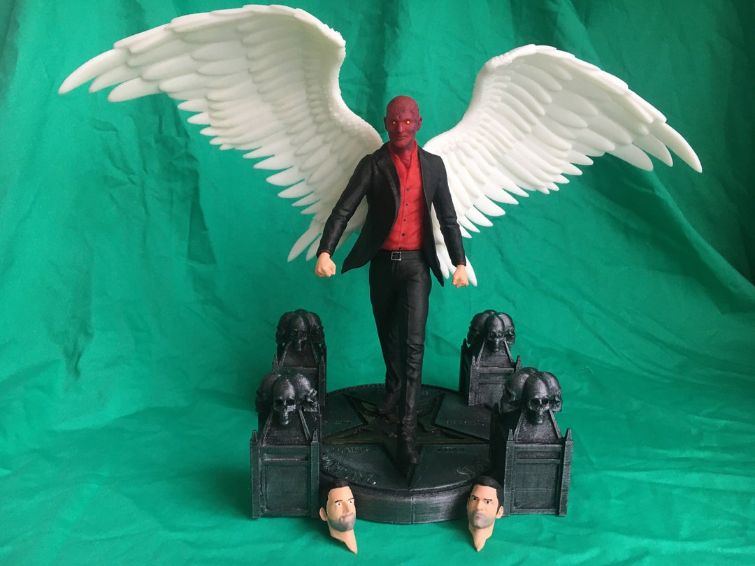 Lucifer Figure Lucifer Morningstar Statue Tom Ellis Figure - Etsy