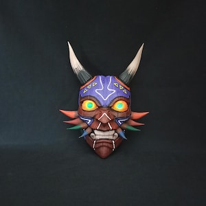 Majora&#39;s Hannya Mask | Japanese Hannya Mask | Oni Mask | Hannya Mask | Japanese Mask | Majora&#39;s Mask | Wall decoration | Wall Art | Gift